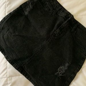 American Eagle Black Denim Skirt